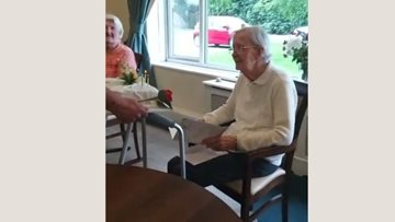 90th Birthday party at Prescot care home